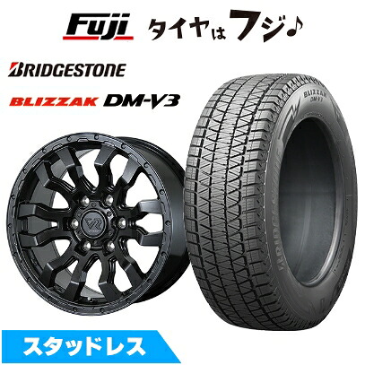 【新品】FJクルーザー スタッドレスタイヤ ホイール4本セット 265/70R17 ブリヂストン ブリザック DM-V3 トピー ヴァブロ RR-01 8J 17インチ(送料無料)