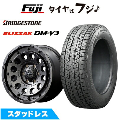 【新品】ランクル300/ランクル250 スタッドレスタイヤ ホイール4本セット 265/65R18 ブリヂストン ブリザック DM-V3 MID WHEELS NITRO POWER H12 ショットガン 8J 18インチ(送料無料)｜フジコーポレーション