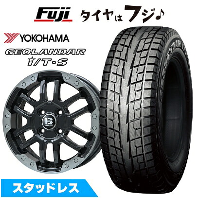 【新品】30系アルファード/ヴェルファイア等 スタッドレスタイヤ ホイール4本セット 215/65R16 ヨコハマ ジオランダー I/T-S G073 ビッグウエイ B-LUGNAS FRD(マットブラック/ブラッククリアリム) 6.5J 16インチ(送料無料)｜フジコーポレーション