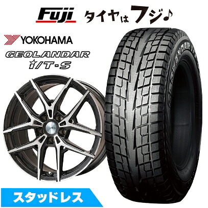 【新品】輸入車用 プジョー リフター スタッドレスタイヤ ホイール4本セット 215/60R17 ヨコハマ ジオランダー I/T-S G073 ビッグウエイ AFG VX(ブラックポリッシュ) 7J 17インチ(送料無料)｜フジコーポレーション