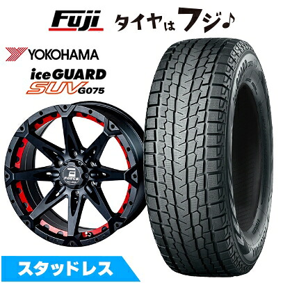 【新品】FJクルーザー スタッドレスタイヤ ホイール4本セット 265/70R17 ヨコハマ アイスガード SUV G075 フォース デナリ 8J 17インチ(送料無料)