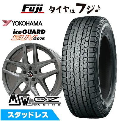 【新品】輸入車用 アウディA6（F2） スタッドレスタイヤ ホイール4本セット 225/55R18 98 T ヨコハマ アイスガード SUV G075 MSW by OZ Racing MSW 40(グロスガンメタル) 8J 18インチ(送料無料)