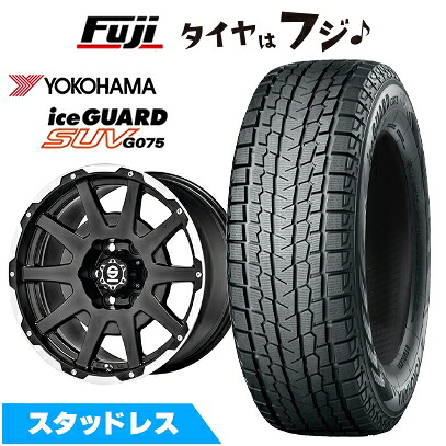 【新品】FJクルーザー スタッドレスタイヤ ホイール4本セット 265/70R17 ヨコハマ アイスガード SUV G075 OZ SPARCO ダカール 7.5J 17インチ(送料無料)
