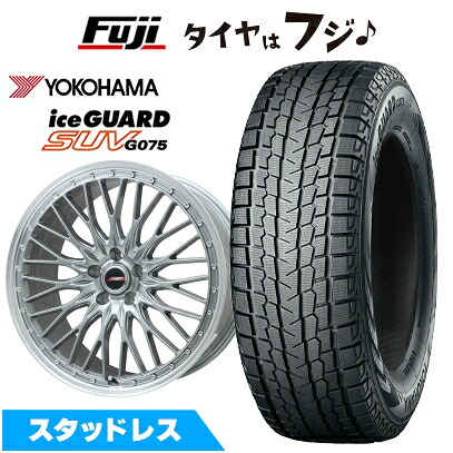【新品】RAV4（アドベンチャー） スタッドレスタイヤ ホイール4本セット 245/65R17 ヨコハマ アイスガード SUV G075 プレミックス MER PROMESH ダークシルバー/リムポリッシュ 7J 17インチ(送料無料)