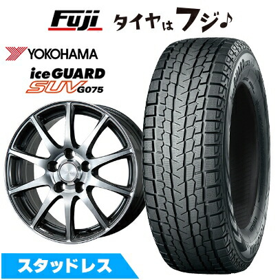【新品】40系アルファード/ヴェルファイア スタッドレスタイヤ ホイール4本セット 225/65R17 102 T ヨコハマ アイスガード SUV G075 ブリヂストン エコフォルム CRS23 トヨタ車専 6.5J 17インチ(送料無料)