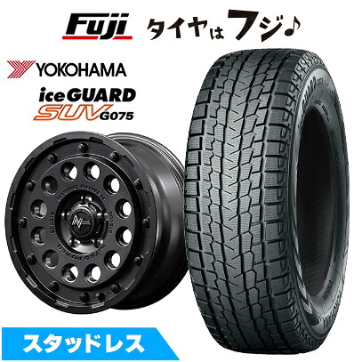 【新品】輸入車用 ラングラー スタッドレスタイヤ ホイール4本セット 265/70R17 ヨコハマ アイスガード SUV G075 MID WHEELS NITRO POWER H12 ショットガン 7J 17インチ(送料無料)