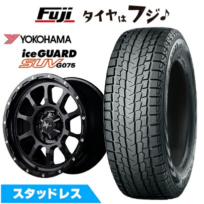 【新品】FJクルーザー スタッドレスタイヤ ホイール4本セット 265/70R17 ヨコハマ アイスガード SUV G075 MID WHEELS NITRO POWER M10 パーシング 8J 17インチ(送料無料)|フジコーポレーション