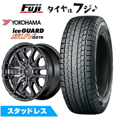 【新品】FJクルーザー スタッドレスタイヤ ホイール4本セット 265/70R17 ヨコハマ アイスガード SUV G075 MID WHEELS NITRO POWER M26 クロスファング 8J 17インチ(送料無料)|フジコーポレーション