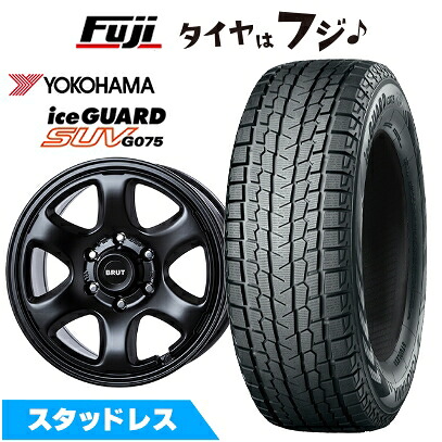 【新品】FJクルーザー スタッドレスタイヤ ホイール4本セット 265/70R17 ヨコハマ アイスガード SUV G075 トライスター BRUT BR-44 7.5J 17インチ(送料無料)|フジコーポレーション