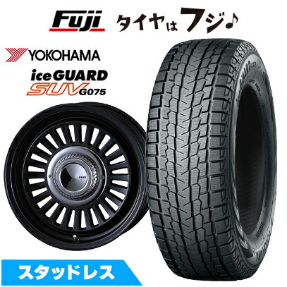 【新品】FJクルーザー スタッドレスタイヤ ホイール4本セット 265/70R17 ヨコハマ アイスガード SUV G075 クリムソン ディーン カリフォルニア 7.5J 17インチ(送料無料)｜フジコーポレーション