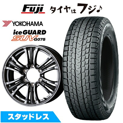 【新品】プラド/ハイラックス スタッドレスタイヤ ホイール4本セット 265/60R18 ヨコハマ アイスガード SUV G075 トピー バザルト-X タイプ2 7.5J 18インチ(送料無料)