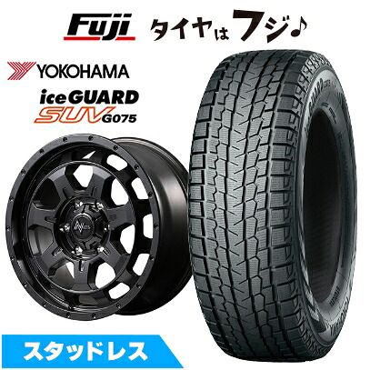 【新品】ランクル300/ランクル250 スタッドレスタイヤ ホイール4本セット 265/65R18 ヨコハマ アイスガード SUV G075 MID WHEELS NITRO POWER M7 ファランクス 8J 18インチ(送料無料)