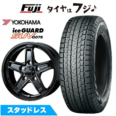 【新品】ランクル200 スタッドレスタイヤ ホイール4本セット 285/60R18 ヨコハマ アイスガード SUV G075 WEDS ウェッズアドベンチャー キーラータクティクス グロスブラック トヨタ車用 8J 18インチ(送料無料)｜フジコーポレーション