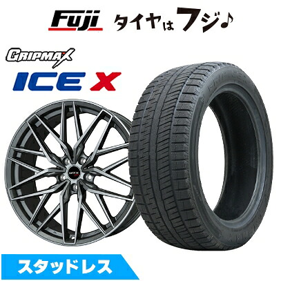 【新品】輸入車用 MINI（F54） スタッドレスタイヤ ホイール4本セット 225/45R17 グリップマックス アイスX BSW ブラックサイドウォール(限定) ビッグウエイ EURO BAHN ニュルブルグMTX(マットチタニウム) 7.5J 17インチ(送料無料)｜フジコーポレーション