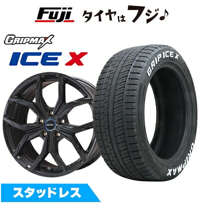 【新品】輸入車用 MINI（F54） スタッドレスタイヤ ホイール4本セット 205/55R16 グリップマックス アイスX RWL ホワイトレター(限定) ケレナーズスポーツ ミュンヘンII(マットブラック) 6.5J 16インチ(送料無料)