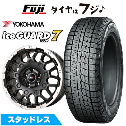 【新品】RAV4/ハリアー スタッドレスタイヤ ホイール4本セット 225/65R17 ヨコハマ アイスガード7 セブンIG70 レアマイスター LMG MS-9W 7.5J 17インチ(送料無料)|フジコーポレーション