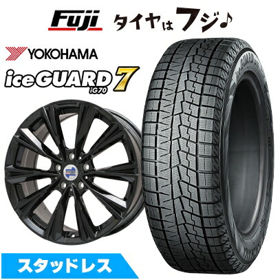 【新品】輸入車用 BMW 5シリーズ（G30/G31） スタッドレスタイヤ ホイール4本セット 245/40R19 ヨコハマ アイスガード7 セブンIG70 ケレナーズスポーツ X-LINE(グロスブラック) 8J 19インチ(送料無料)