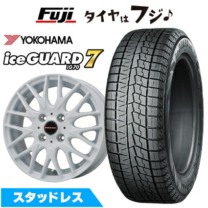 【新品 軽自動車】ハスラー スタッドレスタイヤ ホイール4本セット 165/65R14 ヨコハマ アイスガード7 セブンIG70 ビッグウエイ レイシーン プラバ9MJrII ホワイト 4.5J 14インチ(送料無料) ※コンパクトカー装着不可