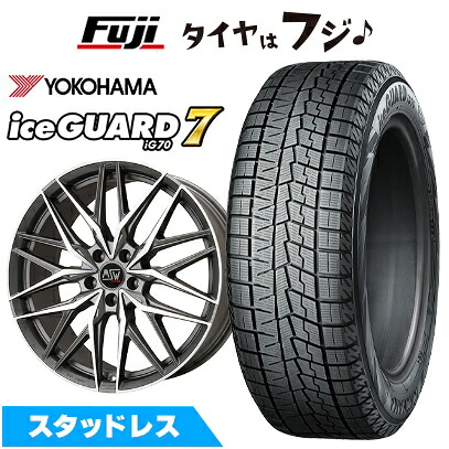 【新品】40系アルファード/ヴェルファイア スタッドレスタイヤ ホイール4本セット 245/45R20 ヨコハマ アイスガード7 セブンIG70 MSW by OZ Racing MSW 50(マットガンメタポリッシュ) 8.5J 20インチ(送料無料)