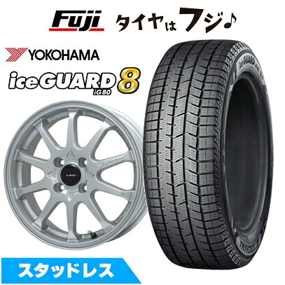 【パンク保証付き】【新品】クロスビー/イグニス スタッドレスタイヤ ホイール4本セット 175/60R16 ヨコハマ アイスガード8 エイトIG80 レアマイスター LMスポーツ LM-10R(メタリックシルバー) 5J 16インチ(送料無料)
