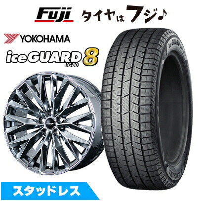 【パンク保証付き】【新品】40系アルファード/ヴェルファイア スタッドレスタイヤ ホイール4本セット 225/55R19 ヨコハマ アイスガード8 エイトIG80 トピー ドルフレン エクスクルーシブ TLM-01 数量限定 トヨタ車専 8J 19インチ(送料無料)｜フジコーポレーション