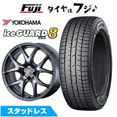 【パンク保証付き】【新品】WRX STI/WRX S4 スタッドレスタイヤ ホイール4本セット 245/40R18 ヨコハマ アイスガード8 エイトIG80 SSR GT GTV03 グラファイトガンメタ【限定】 8J 18インチ(送料無料)