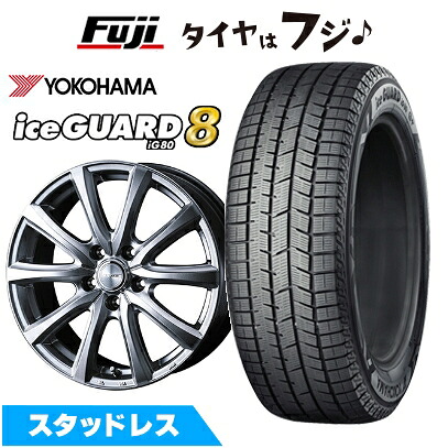 【パンク保証付き】【新品】60系プリウス スタッドレスタイヤ ホイール4本セット 195/50R19 ヨコハマ アイスガード8 エイトIG80 WEDS ウェッズ ジョーカー スマッシュ トヨタ車専 7J 19インチ(送料無料)｜フジコーポレーション