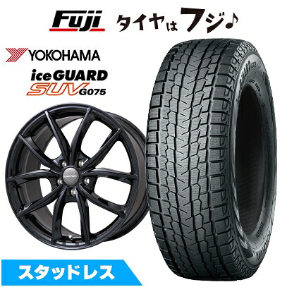 【新品】輸入車用 ボルボ（V90 クロスカントリー） スタッドレスタイヤ ホイール4本セット 235/50R19 ヨコハマ アイスガード SUV G075 ユーロテック VP-LINE(グロスブラック) 8J 19インチ(送料無料)