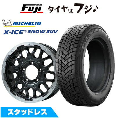 【新品】ジムニーシエラ/ジムニーノマド スタッドレスタイヤ ホイール4本セット 215/70R16 ミシュラン エックスアイス スノー SUV レアマイスター LMG MS-9W ブラック/ブラッククリアリム 5.5J 16インチ(送料無料)