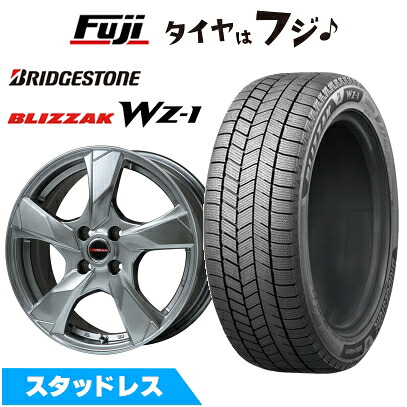 【新品】ステップワゴン(RP1-5/RK) スタッドレスタイヤ ホイール4本セット 205/55R17 ブリヂストン ブリザック WZ-1 プレミックス ヴェランV(クロームハイパーシルバー) 6.5J 17インチ(送料無料)