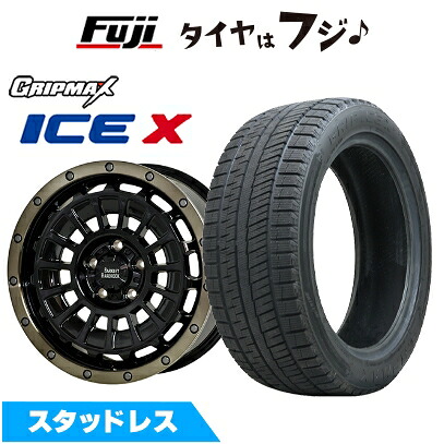 【新品】輸入車用 レネゲード スタッドレスタイヤ ホイール4本セット 215/60R17 グリップマックス アイスX BSW ブラックサイドウォール(限定) ホットスタッフ バークレイハードロック ローガン 7J 17インチ(送料無料)