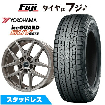 【新品】輸入車用 ジャガー Eペイス スタッドレスタイヤ ホイール4本セット 235/60R18 107 Q XL ヨコハマ アイスガード SUV G075 ビッグウエイ AFG VX(マットチタン) 8J 18インチ(送料無料)