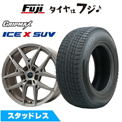 【新品】輸入車用 ジャガー Eペイス スタッドレスタイヤ ホイール4本セット 235/60R18 グリップマックス アイスX SUV BSW ブラックサイドウォール(限定) ビッグウエイ AFG VX(マットチタン) 8J 18インチ(送料無料)｜フジコーポレーション 94,050円