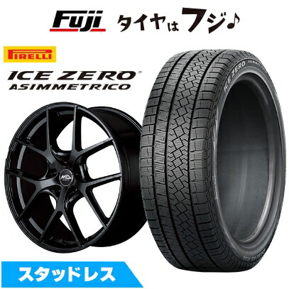 【新品】レクサスNX 2021/11- スタッドレスタイヤ ホイール4本セット 235/60R18 ピレリ ウィンター アイスゼロアシンメトリコ MID WHEELS レフィナーダ モーション4 レクサス車専用 8J 18インチ(送料無料)