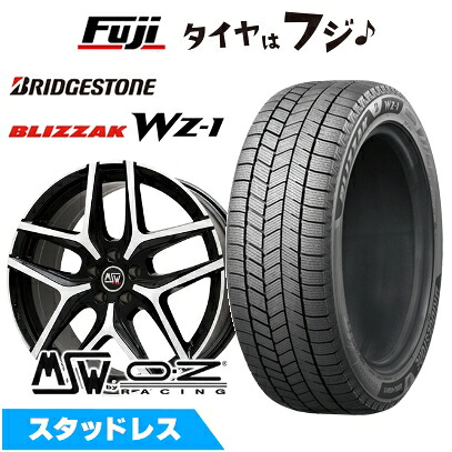 【新品】輸入車用 アウディA6(4G) スタッドレスタイヤ ホイール4本セット 245/45R18 ブリヂストン ブリザック WZ-1 MSW by OZ Racing MSW 40(グロスブラックフルポリッシュ) 8J 18インチ(送料無料)|フジコーポレーション
