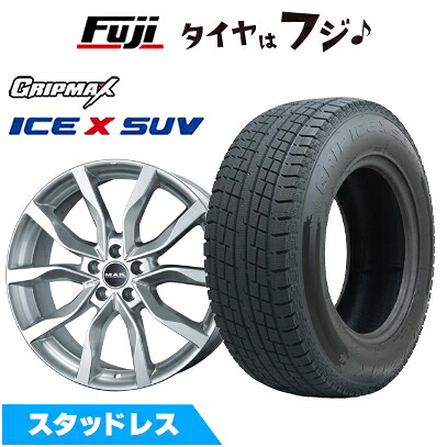 【新品】輸入車用 ジャガー Eペイス スタッドレスタイヤ ホイール4本セット 235/60R18 グリップマックス アイスX SUV BSW ブラックサイドウォール(限定) MAK ハイランズ 7.5J 18インチ(送料無料)｜フジコーポレーション