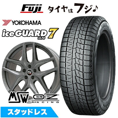 【新品】輸入車用 ベンツCクラス（W205） スタッドレスタイヤ ホイール4本セット 225/45R18 ヨコハマ アイスガード7 セブンIG70 MSW by OZ Racing MSW 40(グロスガンメタル) 8J 18インチ(送料無料)