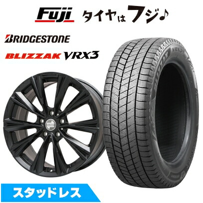 【新品】輸入車用 BMW 5シリーズ（G60/G61） スタッドレスタイヤ ホイール4本セット 225/55R18 ブリヂストン ブリザック VRX3 ケレナーズスポーツ X-LINE(マットブラック) 7.5J 18インチ(送料無料)