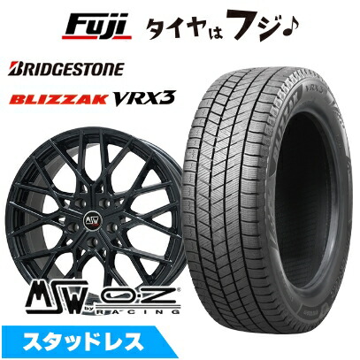 【新品】輸入車用 ボルボ（V90 クロスカントリー） スタッドレスタイヤ ホイール4本セット 235/50R19 ブリヂストン ブリザック VRX3 MSW by OZ Racing MSW 74(グロスブラック) 8J 19インチ(送料無料)