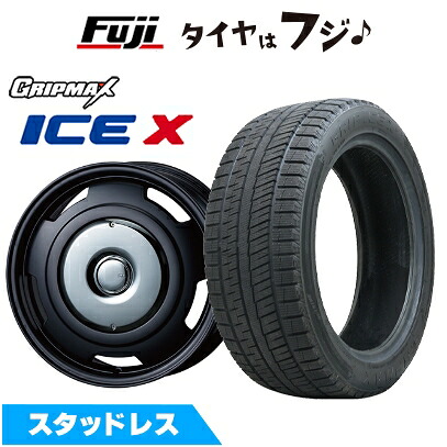 【新品】輸入車用 プジョー2008 2016-20 スタッドレスタイヤ ホイール4本セット 195/60R16 グリップマックス アイスX BSW ブラックサイドウォール(限定) コレクティブライン ビター【限定】 6.5J 16インチ(送料無料)|フジコーポレーション