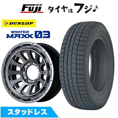 【新品】ジムニーシエラ/ジムニーノマド スタッドレスタイヤ ホイール4本セット 215/70R16 ダンロップ ウインターマックス 03 WM03 エムテクノ M.T.S.JAPAN X CROSS TW【限定】 6J 16インチ(送料無料)