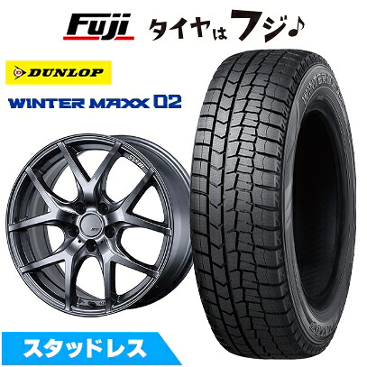 【新品】WRX STI/WRX S4 スタッドレスタイヤ ホイール4本セット 245/40R18 ダンロップ ウインターマックス 02 WM02 SSR GT GTV03 グラファイトガンメタ【限定】 8J 18インチ(送料無料)