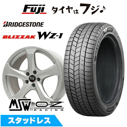 【新品】輸入車用 ベンツGLC（X253） スタッドレスタイヤ ホイール4本セット 235/60R18 ブリヂストン ブリザック WZ-1 MSW by OZ Racing MSW 47(フルシルバー) 8J 18インチ(送料無料)｜フジコーポレーション 134,150円