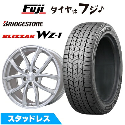 【新品】輸入車用 プジョー308 2014- スタッドレスタイヤ ホイール4本セット 225/45R17 ブリヂストン ブリザック WZ-1 ユーロテック VP-LINE(シルバーポリッシュ) 7J 17インチ(送料無料)