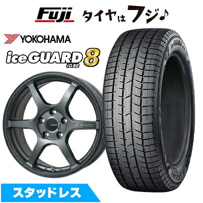 【パンク保証付き】【新品】ライズ/ロッキー(ガソリン) スタッドレスタイヤ ホイール4本セット 195/60R17 ヨコハマ アイスガード8 エイトIG80 レアマイスター CS-V6(ガンメタ) 7J 17インチ(送料無料)|フジコーポレーション
