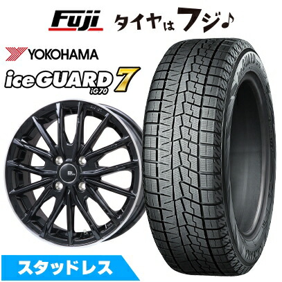 【新品 軽自動車】ハスラー スタッドレスタイヤ ホイール4本セット 165/65R14 ヨコハマ アイスガード7 セブンIG70 ブランドルライン DF-10M 4.5J 14インチ(送料無料) ※コンパクトカー装着不可