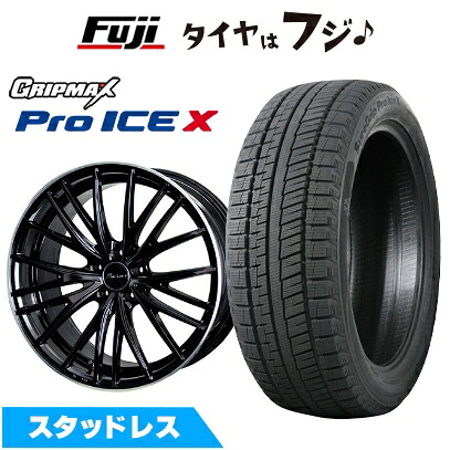 【新品国産車用5穴114.3】 スタッドレスタイヤ ホイール4本セット 255/45R20 グリップマックス シュアグリップ PRO アイスX BSW ブラックサイドウォール(限定) ホットスタッフ プレシャス アストM1【限定】 8.5J 20インチ(送料無料)