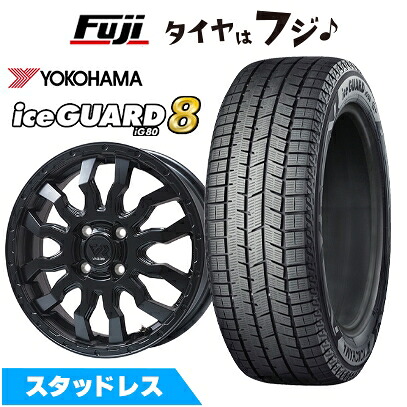 【パンク保証付き】【新品 軽自動車】エブリイワゴン スタッドレスタイヤ ホイール4本セット 165/60R14 ヨコハマ アイスガード8 エイトIG80 トピー ヴァブロ RR-01【限定】 4.5J 14インチ(送料無料)
