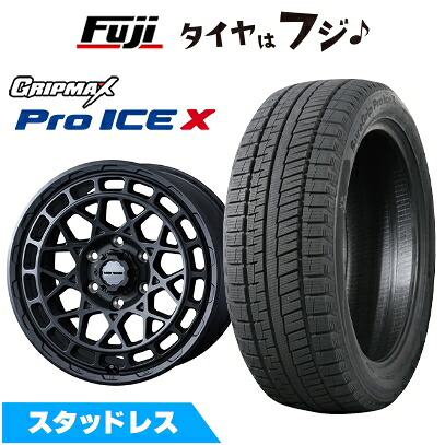 【新品】ランクル300 スタッドレスタイヤ ホイール4本セット 265/55R20 グリップマックス シュアグリップ PRO アイスX BSW ブラックサイドウォール(限定2023年製) WEDS ウェッズアドベンチャー マッドヴァンス X タイプM 9J 20インチ(送料無料)