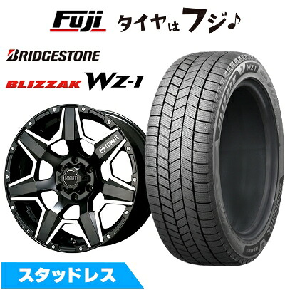 【新品】プラド/ハイラックス スタッドレスタイヤ ホイール4本セット 265/65R17 ブリヂストン ブリザック WZ-1 クライメイト スワット(マットブラックマシニング) 8J 17インチ(送料無料)｜フジコーポレーション